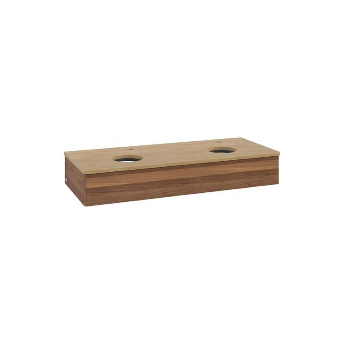 V&B Meuble sous lavabo sans structure de façade Antao 120x19x50cm, HL, WBP hon. Oa, blanc wal