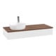 V&B Meuble sous lavabo sans structure de façade Antao 120x19x50cm, HL, WBP w. wal, blanc m Lac-3