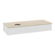 V&B Meuble sous lavabo sans structure de façade Antao 120x19x50cm, WBP botti., blanc brillant Lac-3