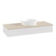 V&B Meuble sous lavabo sans structure de façade Antao 120x19x50cm, WBP botti., blanc brillant Lac-1