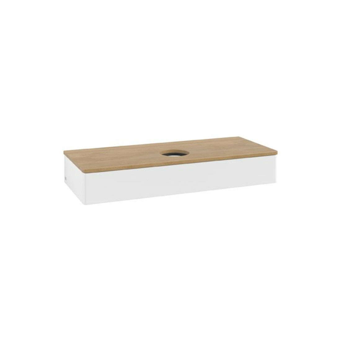 V&B Meuble sous lavabo sans structure de façade Antao 120x19x50cm, WBP hon. Oa, blanc mat Lac