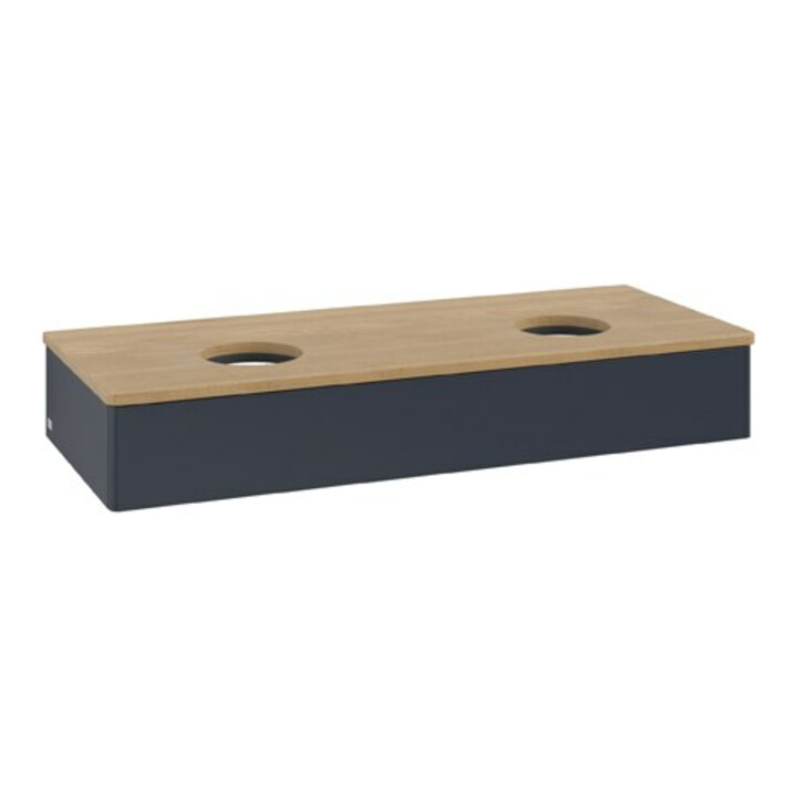 V&B Meuble sous lavabo sans structure de façade Antao 120x19x50cm, WBP hon. Oa, md bl. m Lac