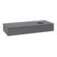 V&B Meuble sous-lavabo sans structure de façade Antao 120x19x50cm, WBP Laqué, Anthracite m Laqué-1