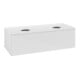 V&B Meuble sous lavabo sans structure de façade Antao 120x36x50 cm, couleur WBP Lac, blanc brillant Lac-1