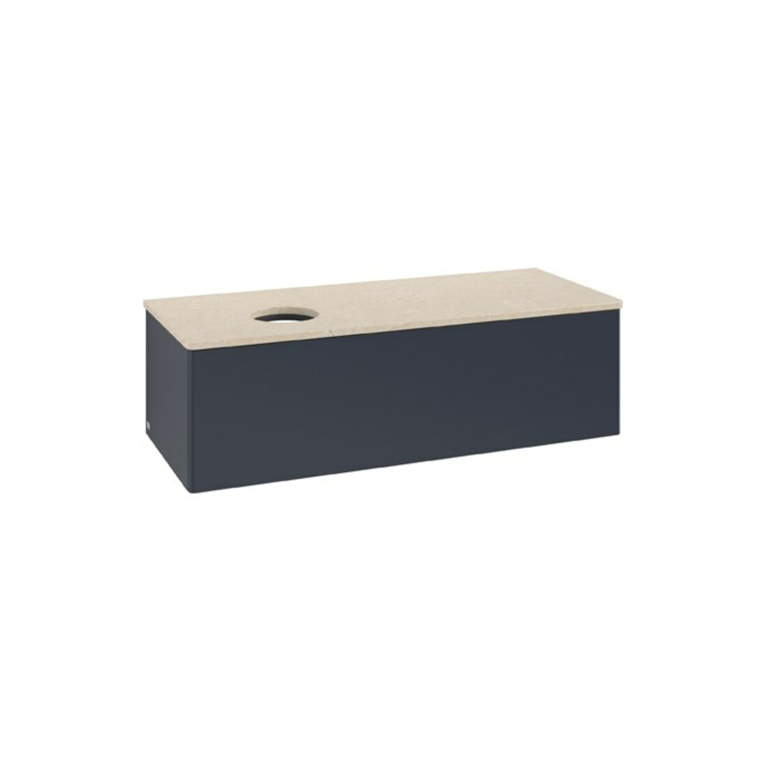 V&B Meuble sous lavabo sans structure de façade Antao 120x36x50 cm, WBP blanc mat avec laque