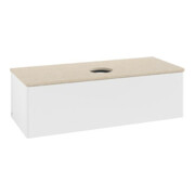 V&B Meuble sous lavabo sans structure de façade Antao 120x36x50cm, couleur WBP botti., blanc mat-3