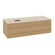 V&B Meuble sous-lavabo sans structure de façade Antao 120x36x50cm, couleur WBP botti., chêne miel