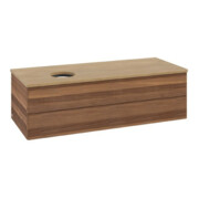 V&B Meuble sous lavabo sans structure de façade Antao 120x36x50cm, couleur WBP hon. Oa, blanc wal