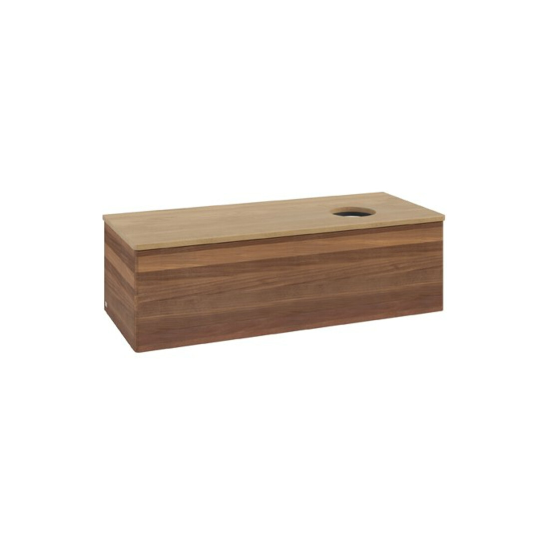 V&B Meuble sous-lavabo sans structure de façade Antao 120x36x50cm, couleur WBP hon. Oa, w. wal