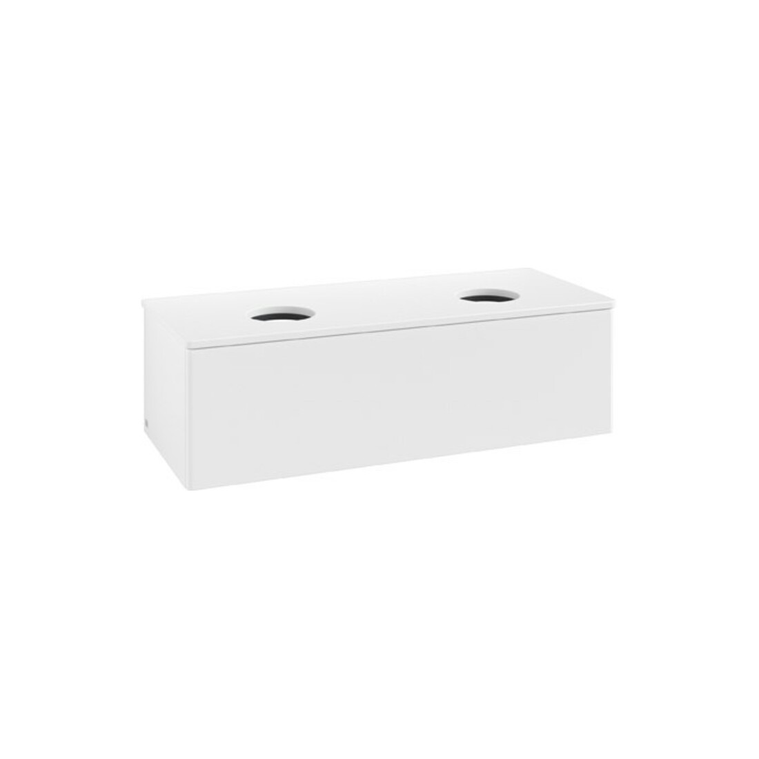 V&B Meuble sous-lavabo sans structure de façade Antao 120x36x50cm, couleur WBP Lac, blanc avec Lac