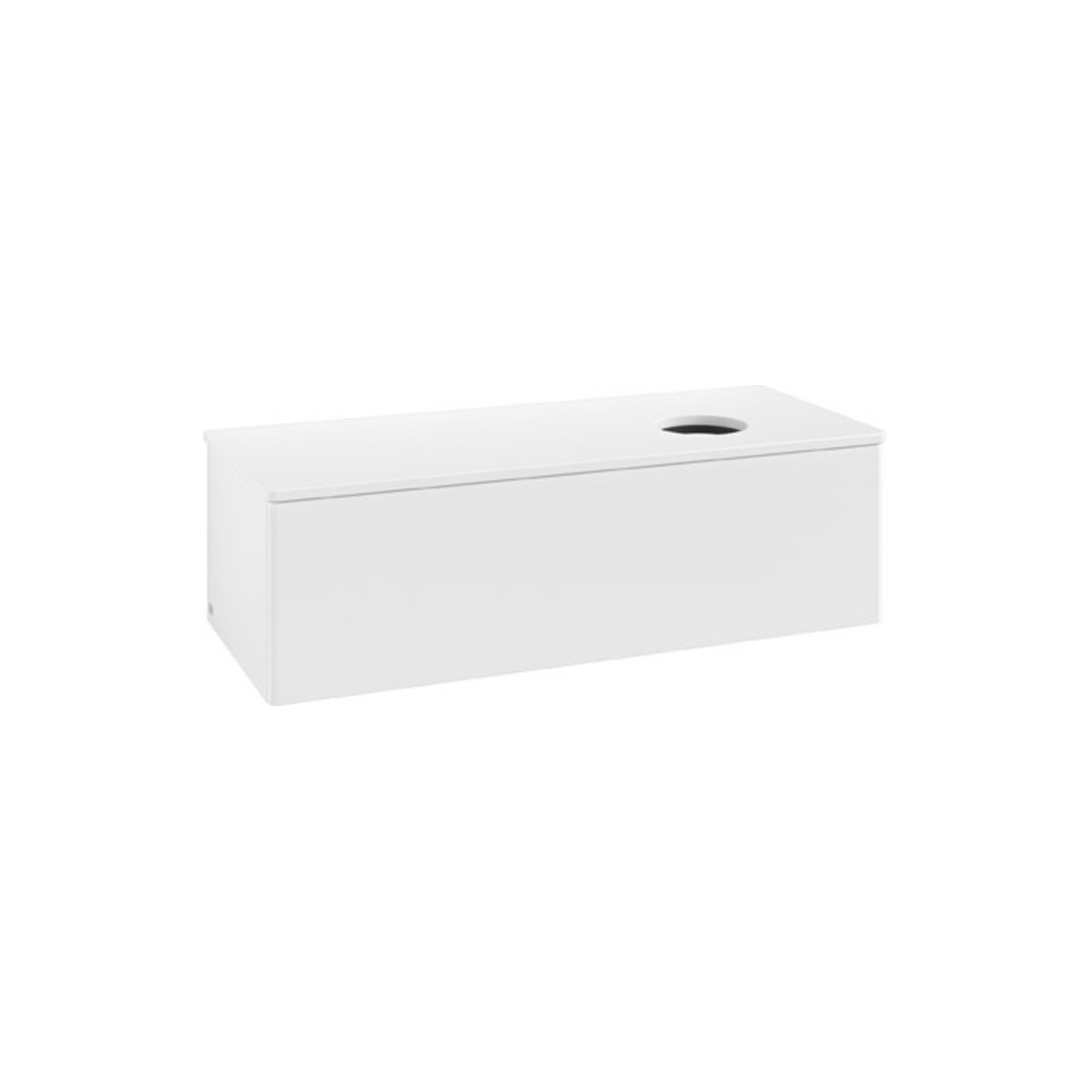 V&B Meuble sous lavabo sans structure de façade Antao 120x36x50cm, couleur WBP Lac, blanc avec Lac
