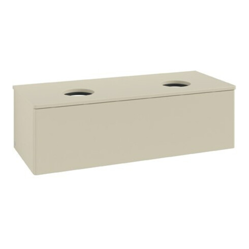 V&B Meuble sous-lavabo sans structure de façade Antao 120x36x50cm, couleur WBP Lac, si Gr m Lac