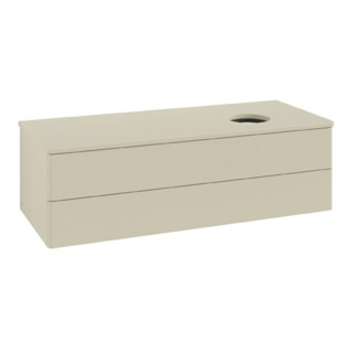 V&B Meuble sous-lavabo sans structure de façade Antao 120x36x50cm, couleur WBP Lac, si Gr m Lac