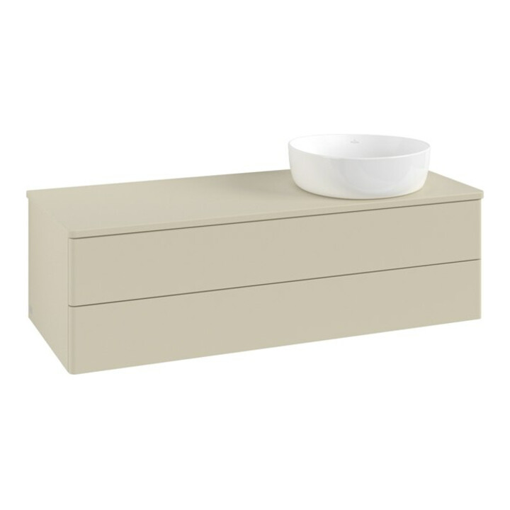 V&B Meuble sous-lavabo sans structure de façade Antao 120x36x50cm, couleur WBP Lac, si Gr m Lac