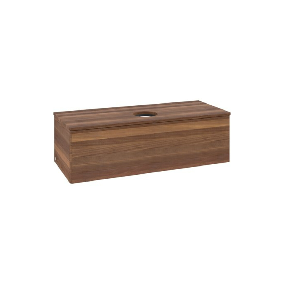 V&B Meuble sous lavabo sans structure de façade Antao 120x36x50cm, couleur WBP noyer