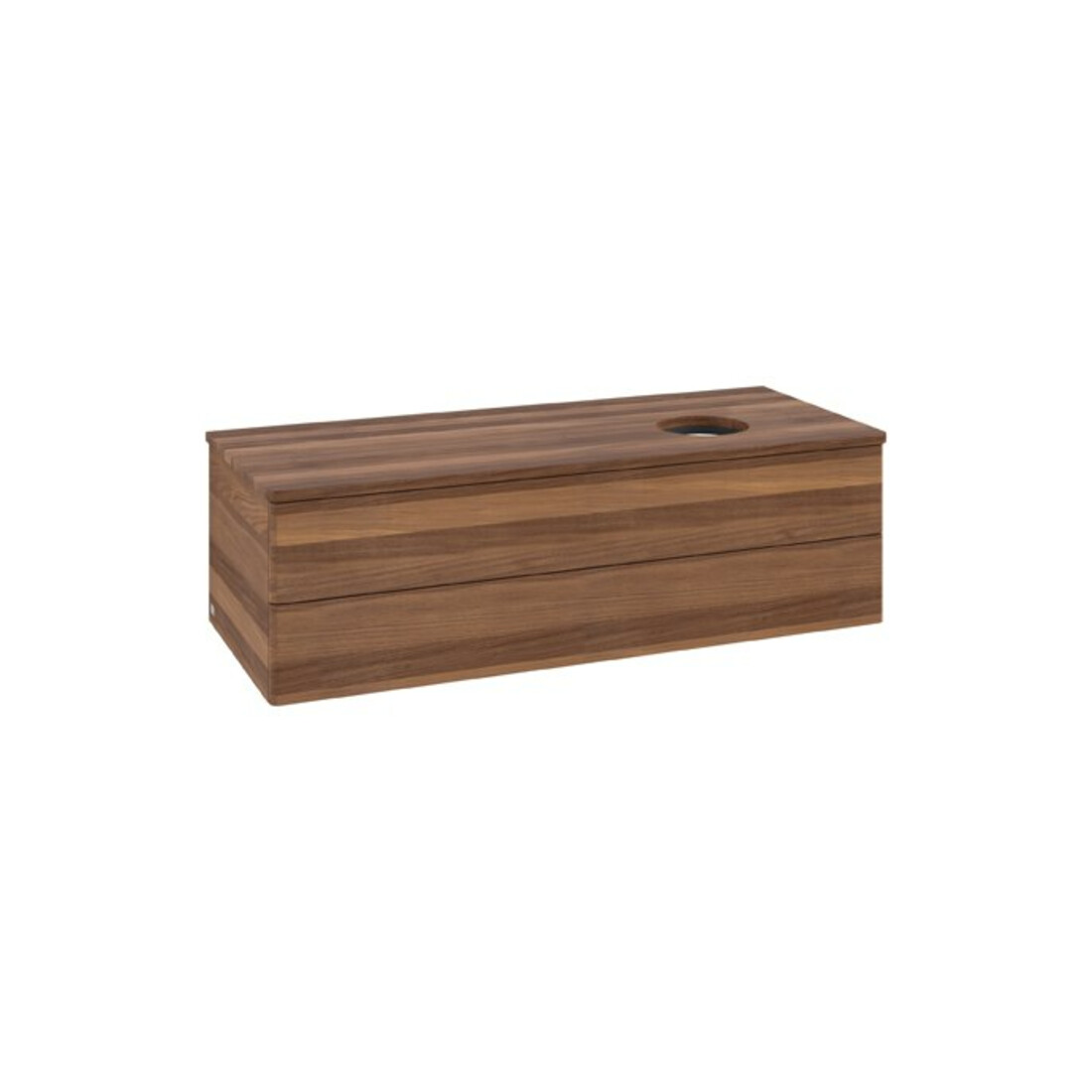 V&B Meuble sous lavabo sans structure de façade Antao 120x36x50cm, couleur WBP noyer blanc