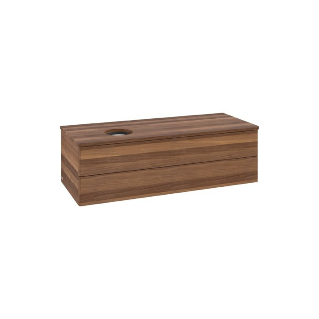 V&B Meuble sous lavabo sans structure de façade Antao 120x36x50cm, couleur WBP noyer, w. walnut