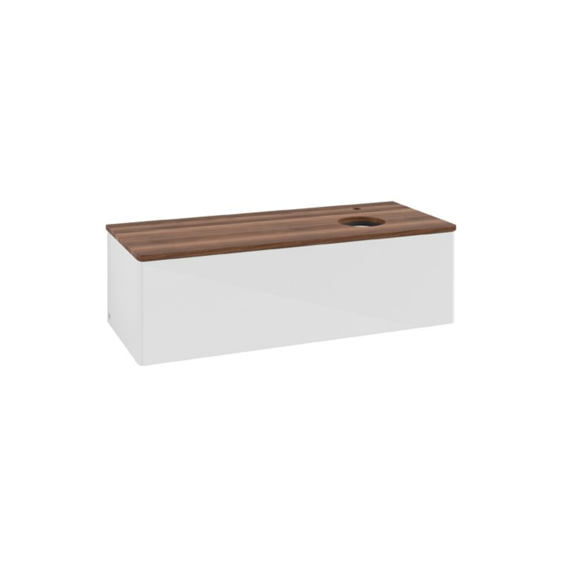 V&B Meuble sous lavabo sans structure de façade Antao 120x36x50cm, HL, WBP blanc brillant