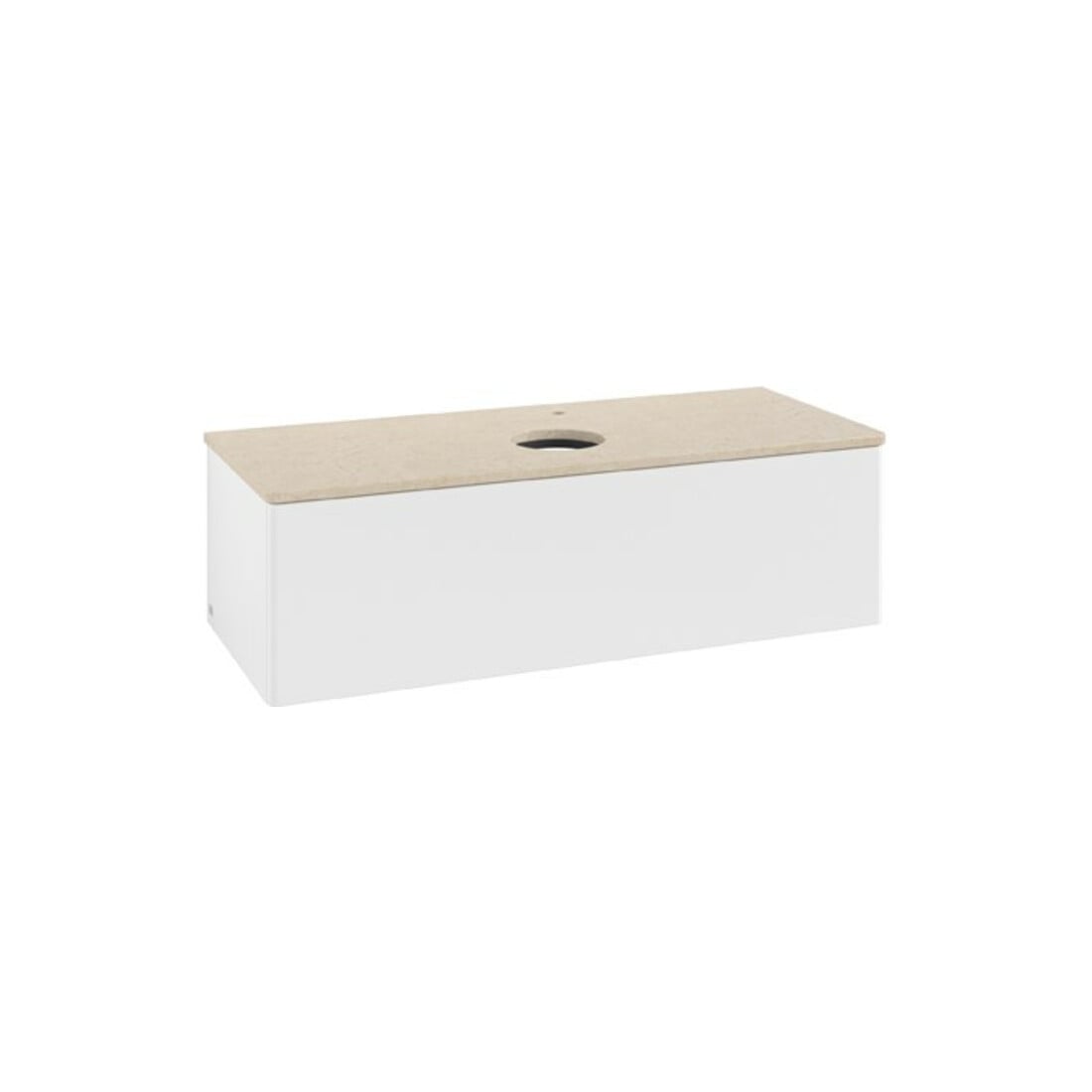 V&B Meuble sous-lavabo sans structure de façade Antao 120x36x50cm, HL, WBP botti., blanc avec Lac
