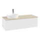 V&B Meuble sous lavabo sans structure de façade Antao 120x36x50cm, HL, WBP botti., blanc avec Lac-1