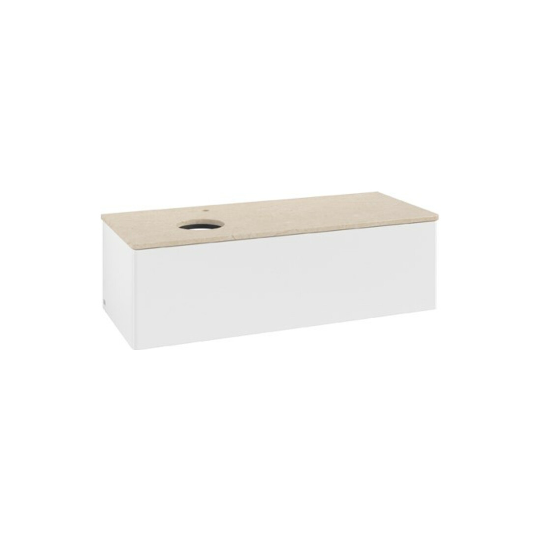 V&B Meuble sous lavabo sans structure de façade Antao 120x36x50cm, HL, WBP botti., blanc avec Lac