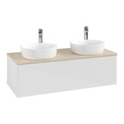 V&B Meuble sous lavabo sans structure de façade Antao 120x36x50cm, HL, WBP botti., blanc brillant Lac-4