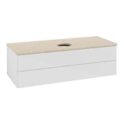 V&B Meuble sous lavabo sans structure de façade Antao 120x36x50cm, HL, WBP botti., blanc brillant Lac