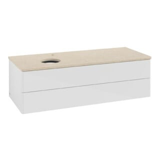 V&B Meuble sous lavabo sans structure de façade Antao 120x36x50cm, HL, WBP botti., blanc brillant Lac