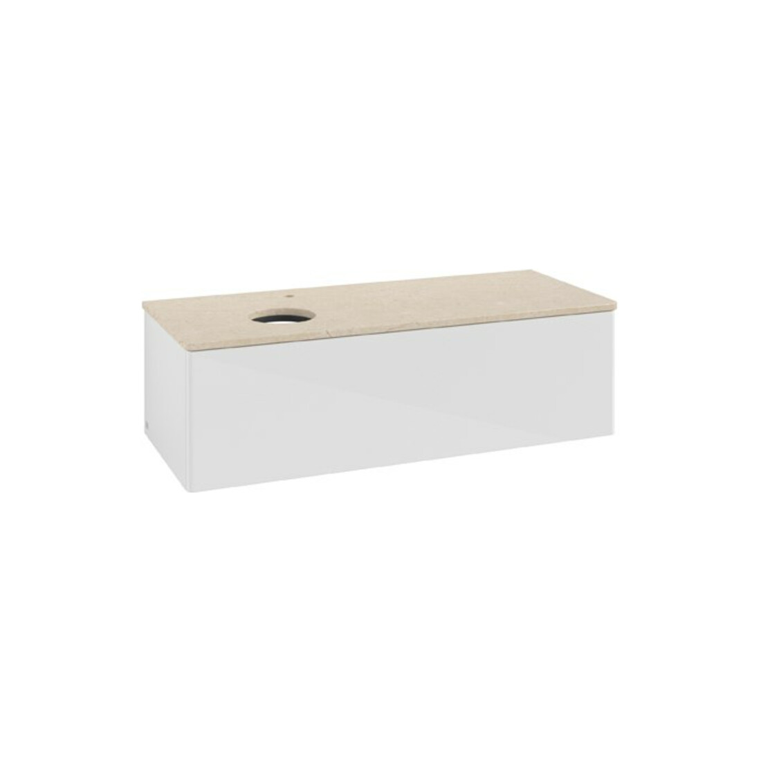 V&B Meuble sous lavabo sans structure de façade Antao 120x36x50cm, HL, WBP botti., blanc brillant Lac