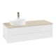 V&B Meuble sous lavabo sans structure de façade Antao 120x36x50cm, HL, WBP botti., blanc mat Lac-4