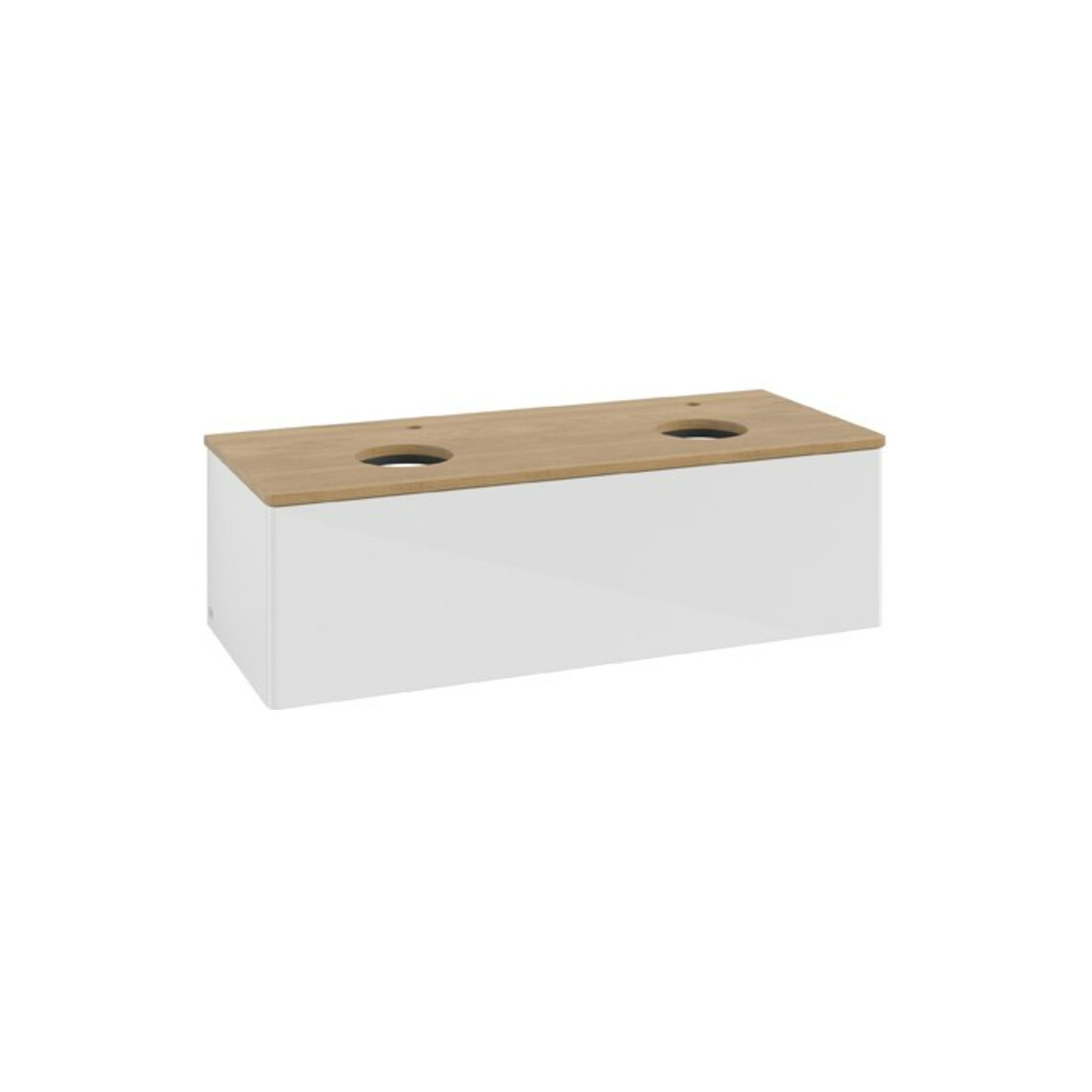 V&B Meuble sous lavabo sans structure de façade Antao 120x36x50cm, HL, WBP hon. Oa, blanc laqué