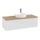 V&B Meuble sous lavabo sans structure de façade Antao 120x36x50cm, HL, WBP hon. Oa, blanc laqué-3