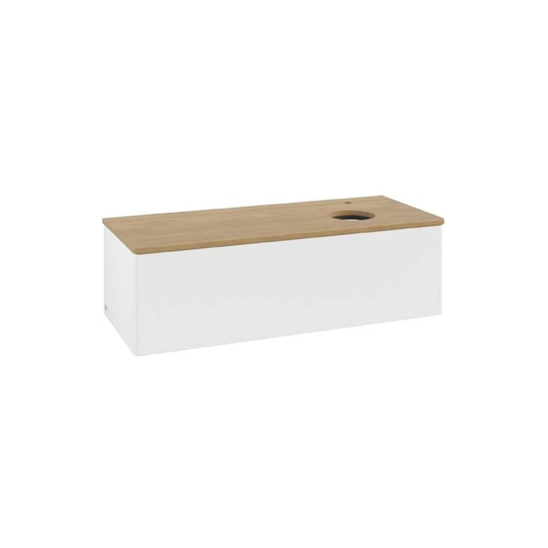 V&B Meuble sous-lavabo sans structure de façade Antao 120x36x50cm, HL, WBP hon. Oa, blanc mat Lac