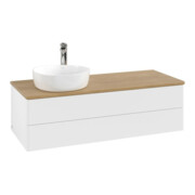 V&B Meuble sous lavabo sans structure de façade Antao 120x36x50cm, HL, WBP hon. Oa, blanc mat Lac-3