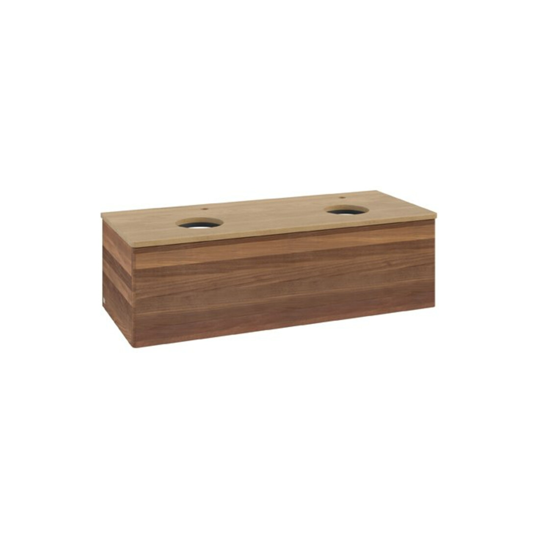 V&B Meuble sous lavabo sans structure de façade Antao 120x36x50cm, HL, WBP hon. Oa, blanc wal