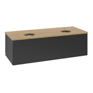 V&B Meuble sous lavabo sans structure de façade Antao 120x36x50cm, HL, WBP hon. Oa, bleu m Lac