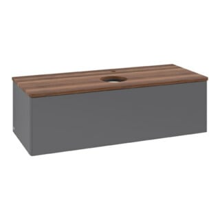 V&B Meuble sous-lavabo sans structure de façade Antao 120x36x50cm, HL, WBP w wa, A m Lac