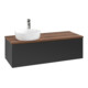 V&B Meuble sous lavabo sans structure de façade Antao 120x36x50cm, HL, WBP w. wal, bla m Lac-1