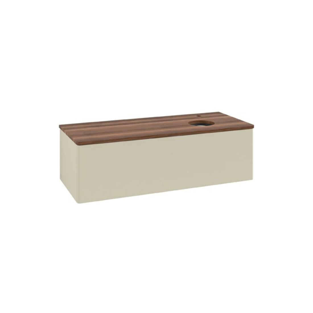 V&B Meuble sous lavabo sans structure de façade Antao 120x36x50cm, HL, WBP w. wal, si Gr m Lac