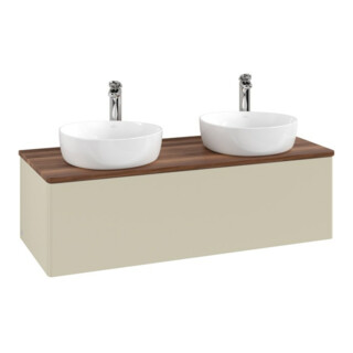 V&B Meuble sous lavabo sans structure de façade Antao 120x36x50cm, HL, WBP w. wal, si Gr m Lac
