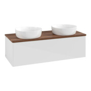 V&B Meuble sous lavabo sans structure de façade Antao 120x36x50cm, WBP blanc brillant-3