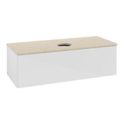 V&B Meuble sous lavabo sans structure de façade Antao 120x36x50cm, WBP botti., blanc brillant Lac