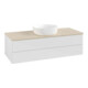 V&B Meuble sous lavabo sans structure de façade Antao 120x36x50cm, WBP botti., blanc brillant Lac-3