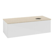 V&B Meuble sous-lavabo sans structure de façade Antao 120x36x50cm, WBP botti., blanc brillant Lac-3