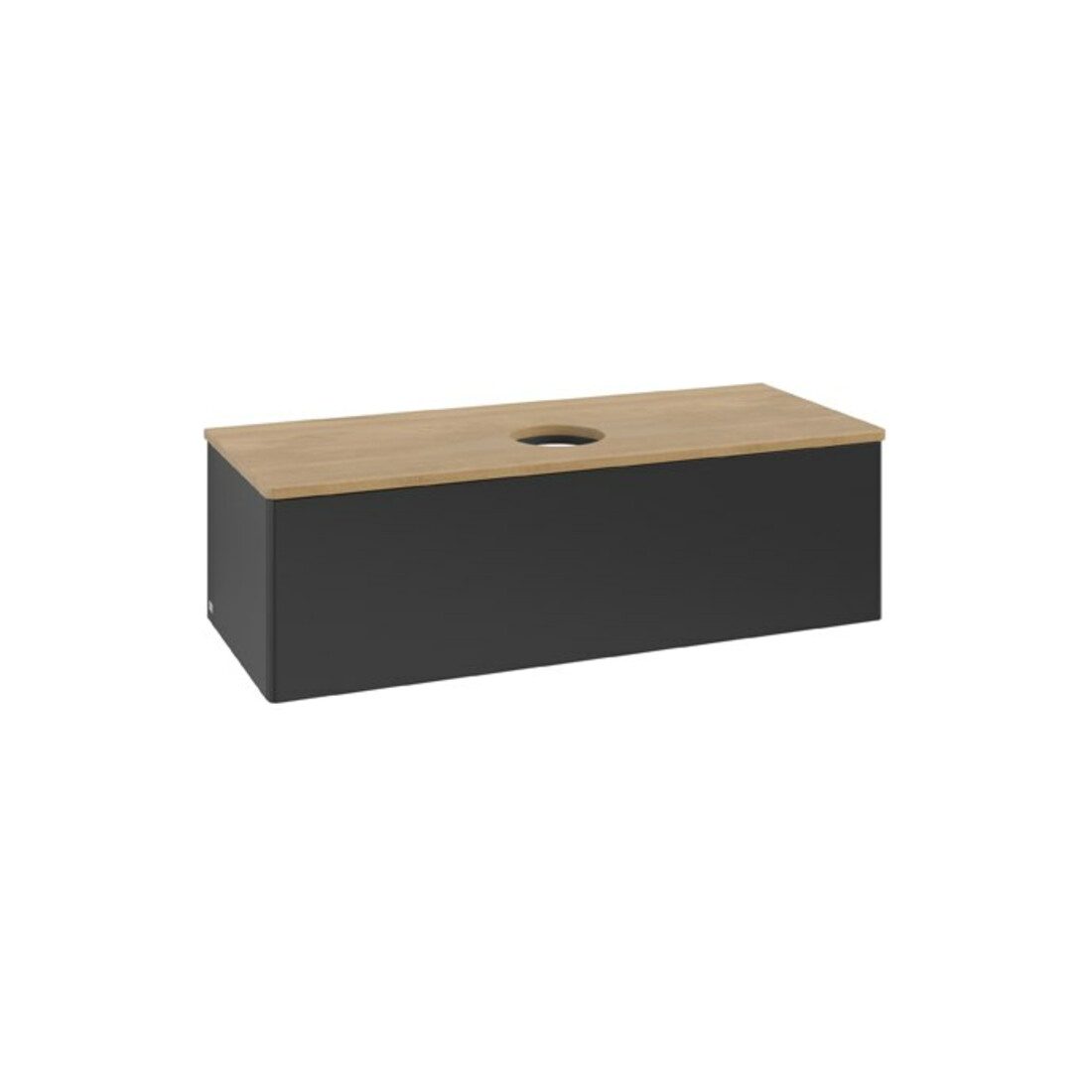 V&B Meuble sous-lavabo sans structure de façade Antao 120x36x50cm, WBP chêne hon. Oa, bleu m Lac