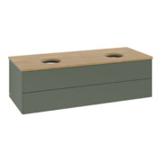 V&B Meuble sous-lavabo sans structure de façade Antao 120x36x50cm, WBP chêne hon. Oa, lea gr. m Lac