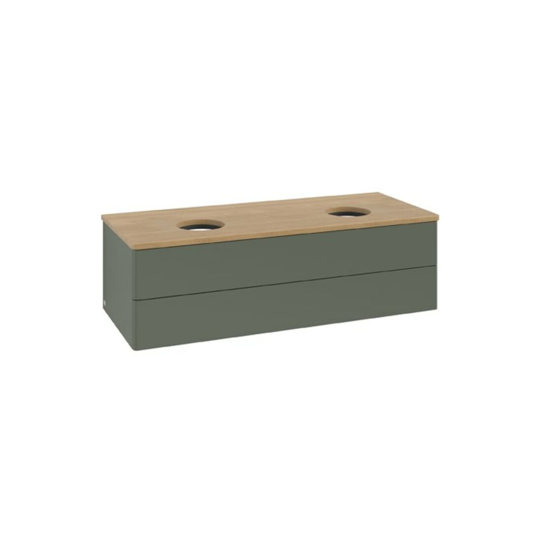 V&B Meuble sous-lavabo sans structure de façade Antao 120x36x50cm, WBP chêne hon. Oa, lea gr. m Lac