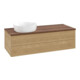 V&B Meuble sous lavabo sans structure de façade Antao 120x36x50cm, WBP couleur chêne miel