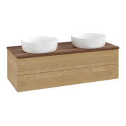 V&B Meuble sous-lavabo sans structure de façade Antao 120x36x50cm, WBP couleur w. wal, chêne miel