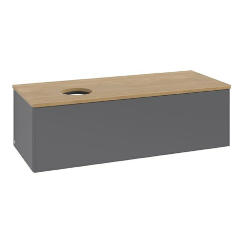 V&B Meuble sous lavabo sans structure de façade Antao 120x36x50cm, WBP hon. Oa, Anthrac. m Lac